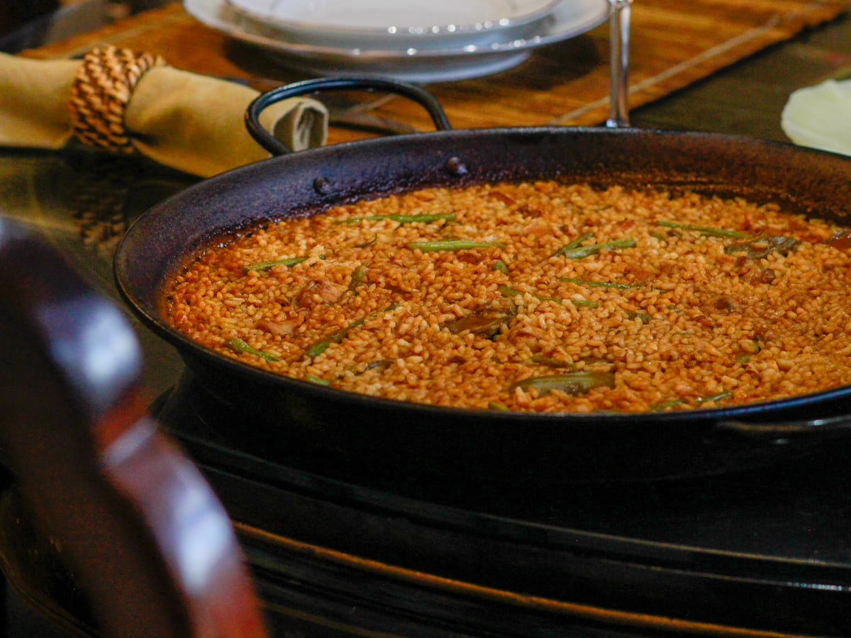 Paella is authentic Spanish food