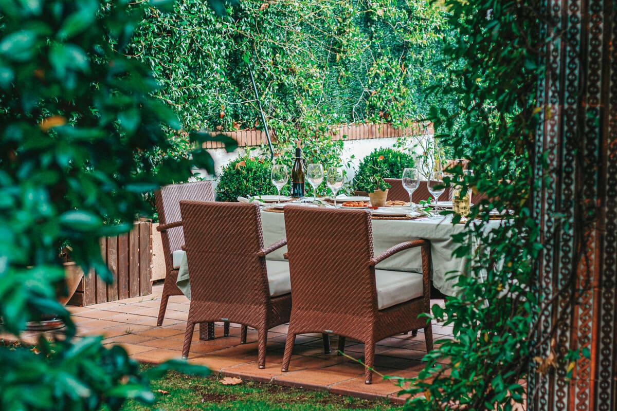 A charming terrace of one of Sazón local cooks