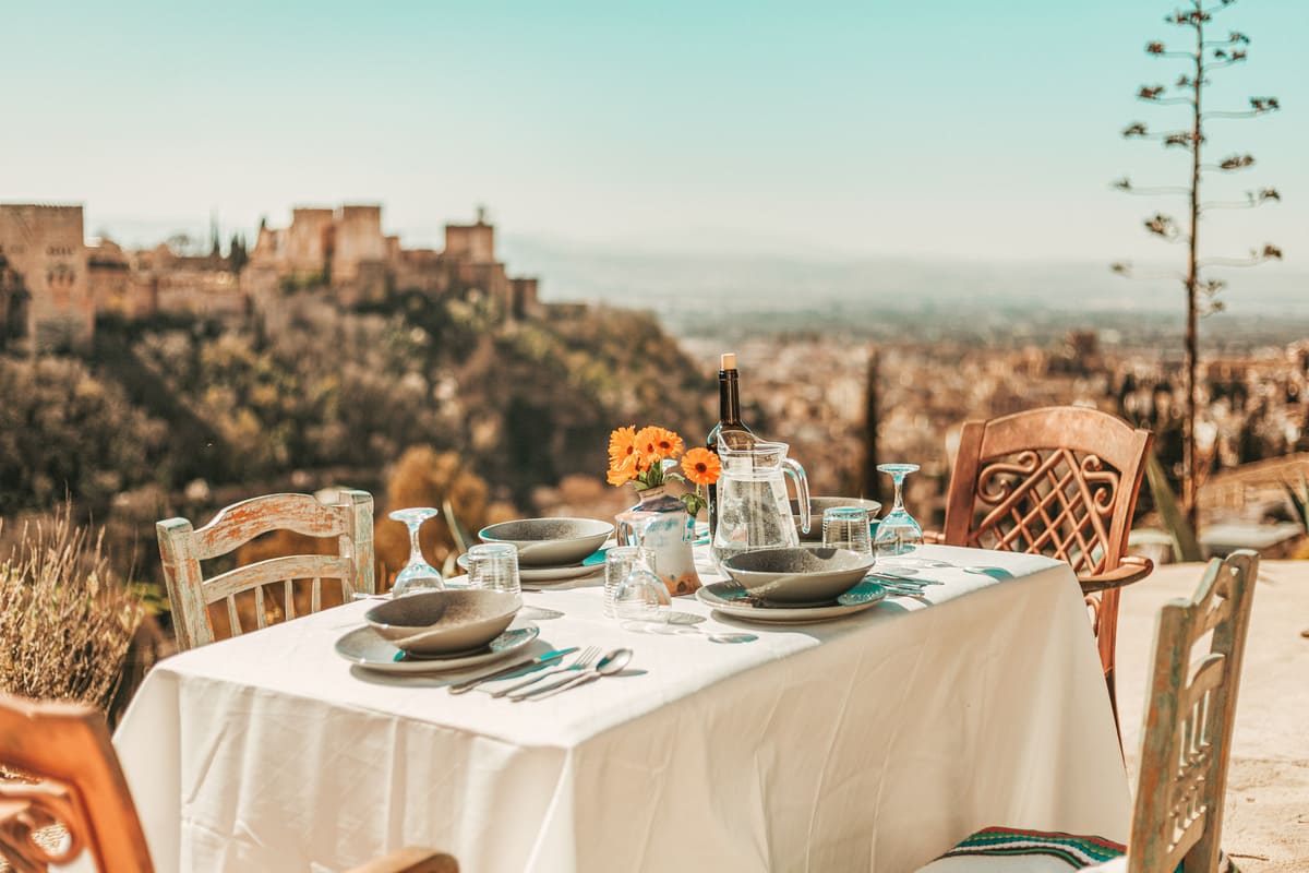 A lovely meal in Granada