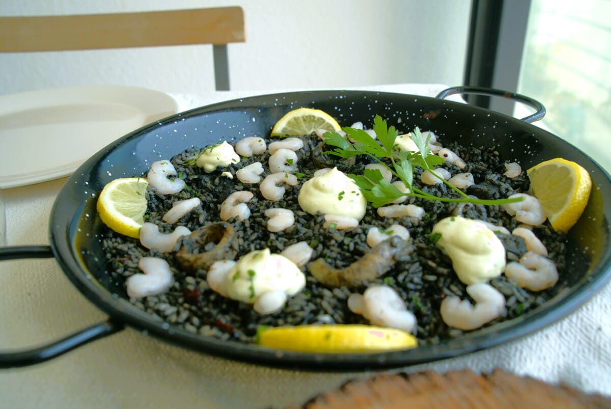 Black rice Arroz negro by Vanessa, a delicacy