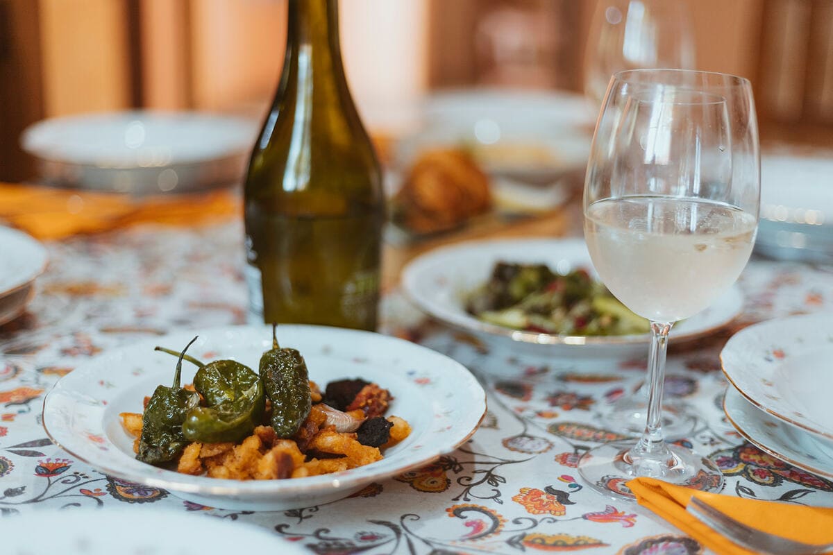 Traditional food of the mountains of Malaga at Cristina & Ani's