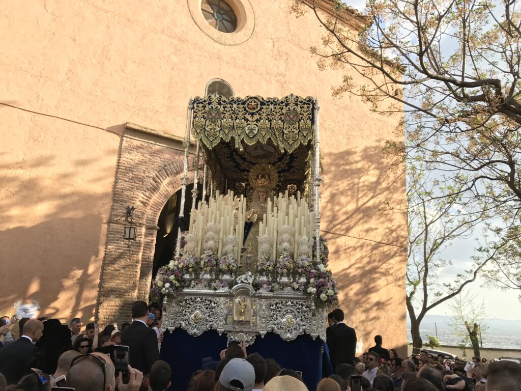 Start of procession through the streets of Granada