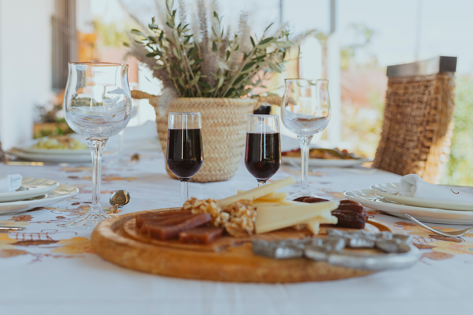 The beautiful table at Marcos and Aurora's house