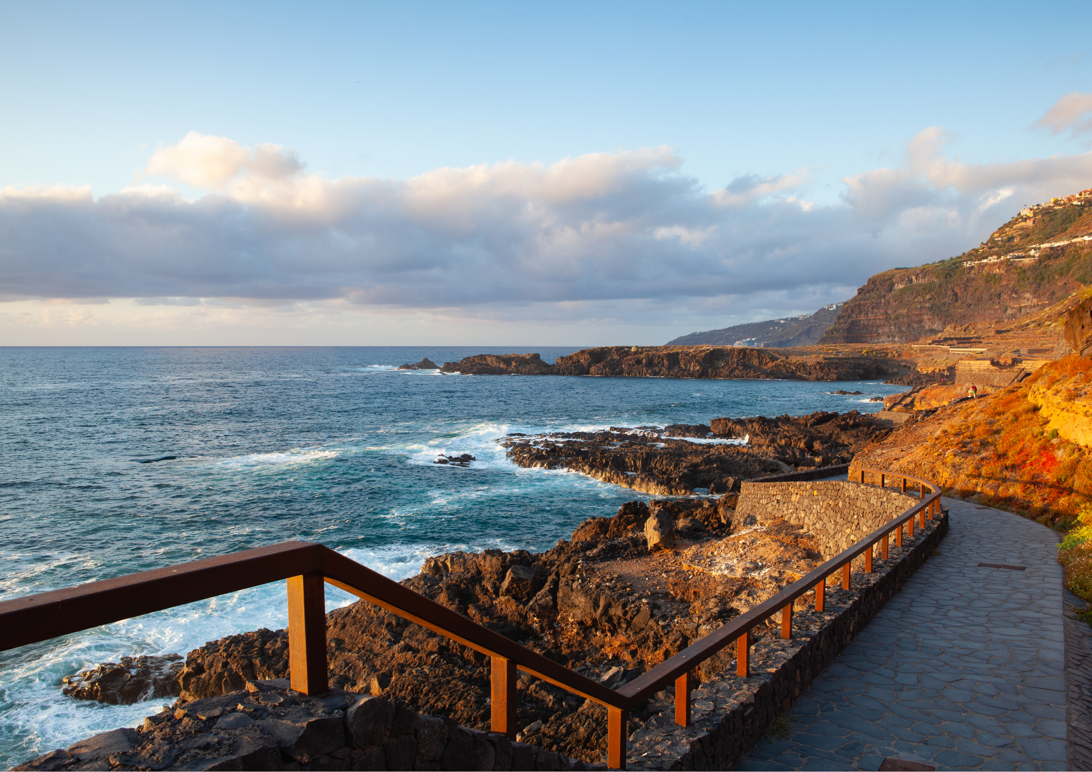 The beaches of El Sauzal, on the coast of Tenerife