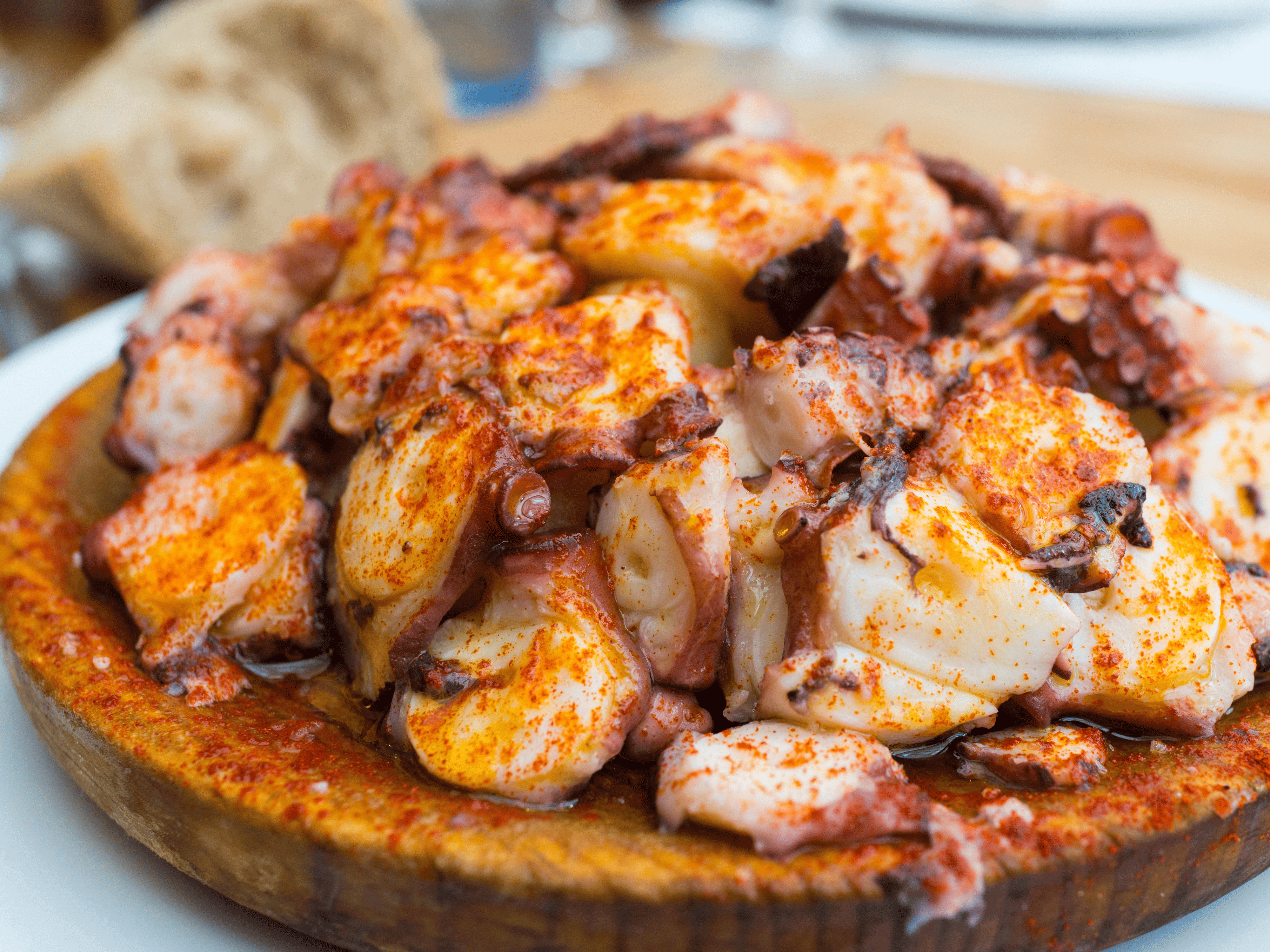 Delicious ‘Pulpo a la Gallega’.