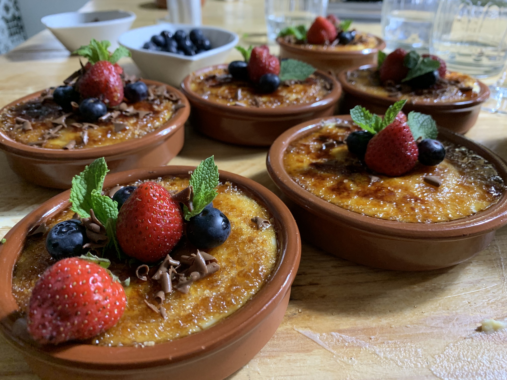 Typical Spanish desserts: crema catalana (Catalan custard)