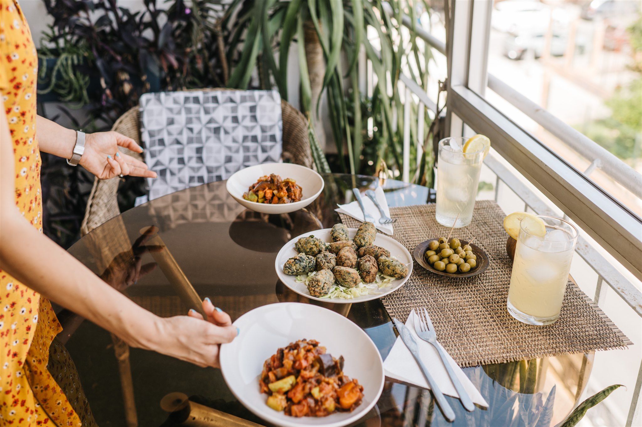 Vegan menu in Seville