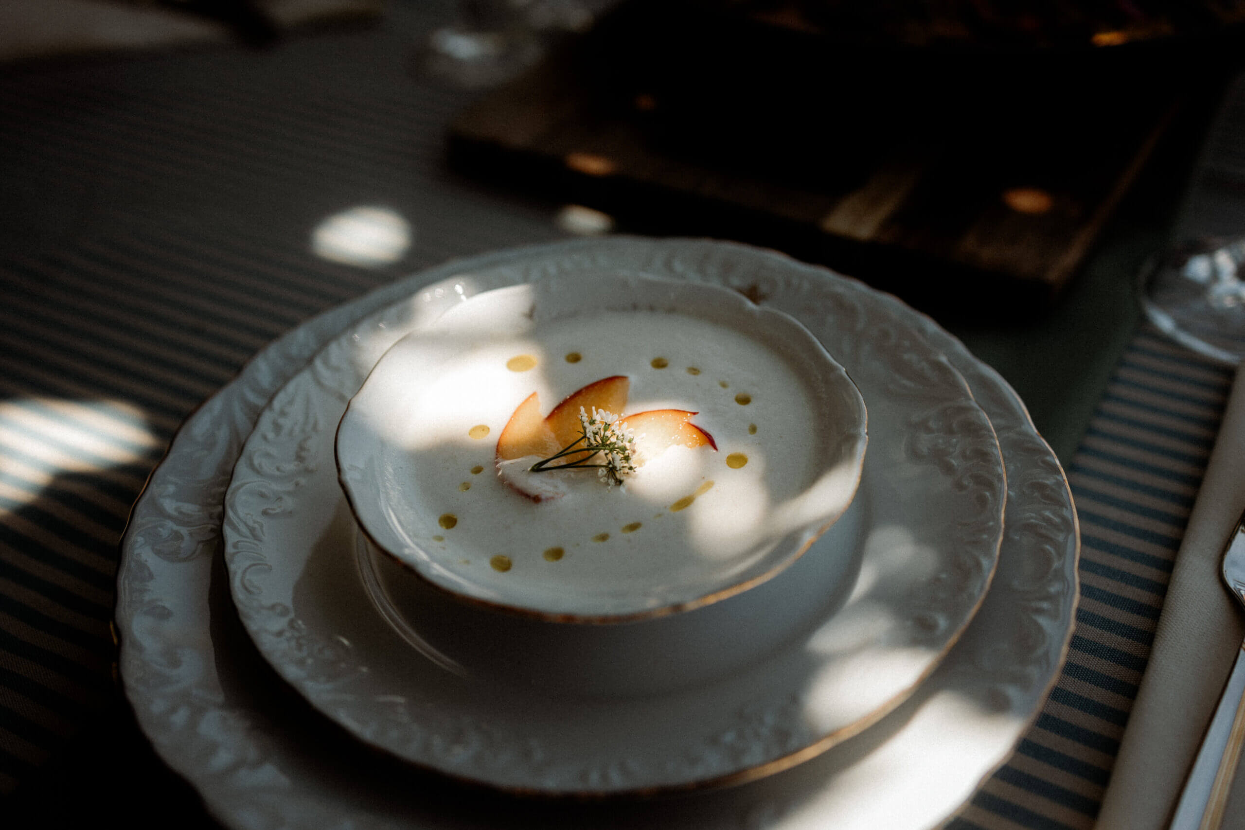 Ajo Blanco of María at her home in Puerto de Santa María