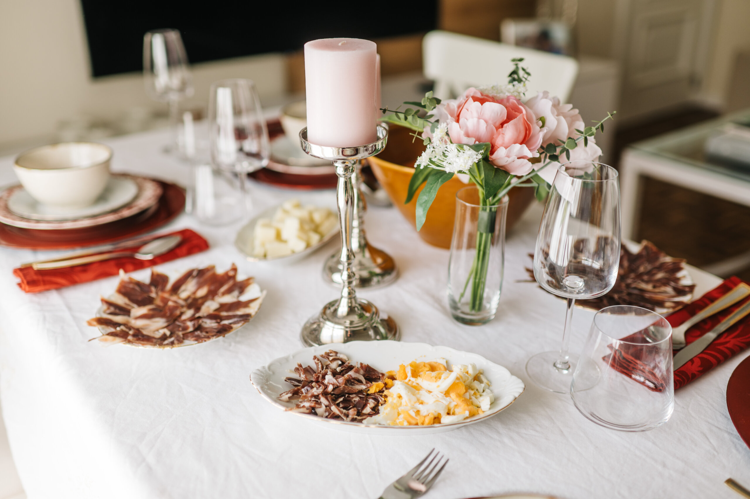 The elegant table at María José's house