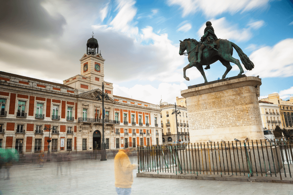 puerta del sol en Madrid