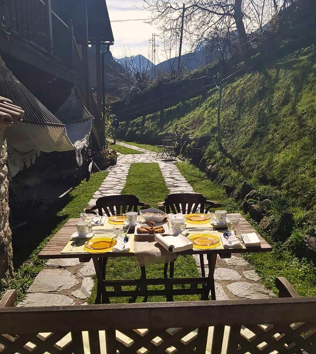 Traditional Asturian Menu with Cider Sangria in a Rural House in Somiedo Natural Park, Asturias